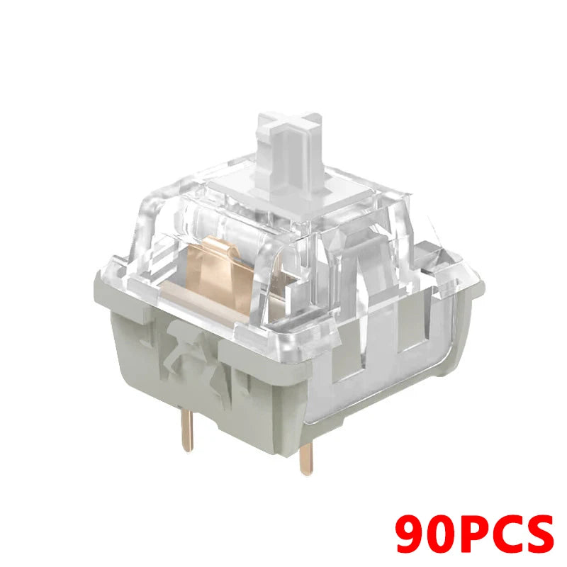 White V3 5 Pin Linear Switches For DIY Aula F87 Mechanical Keyboard Cherry MX