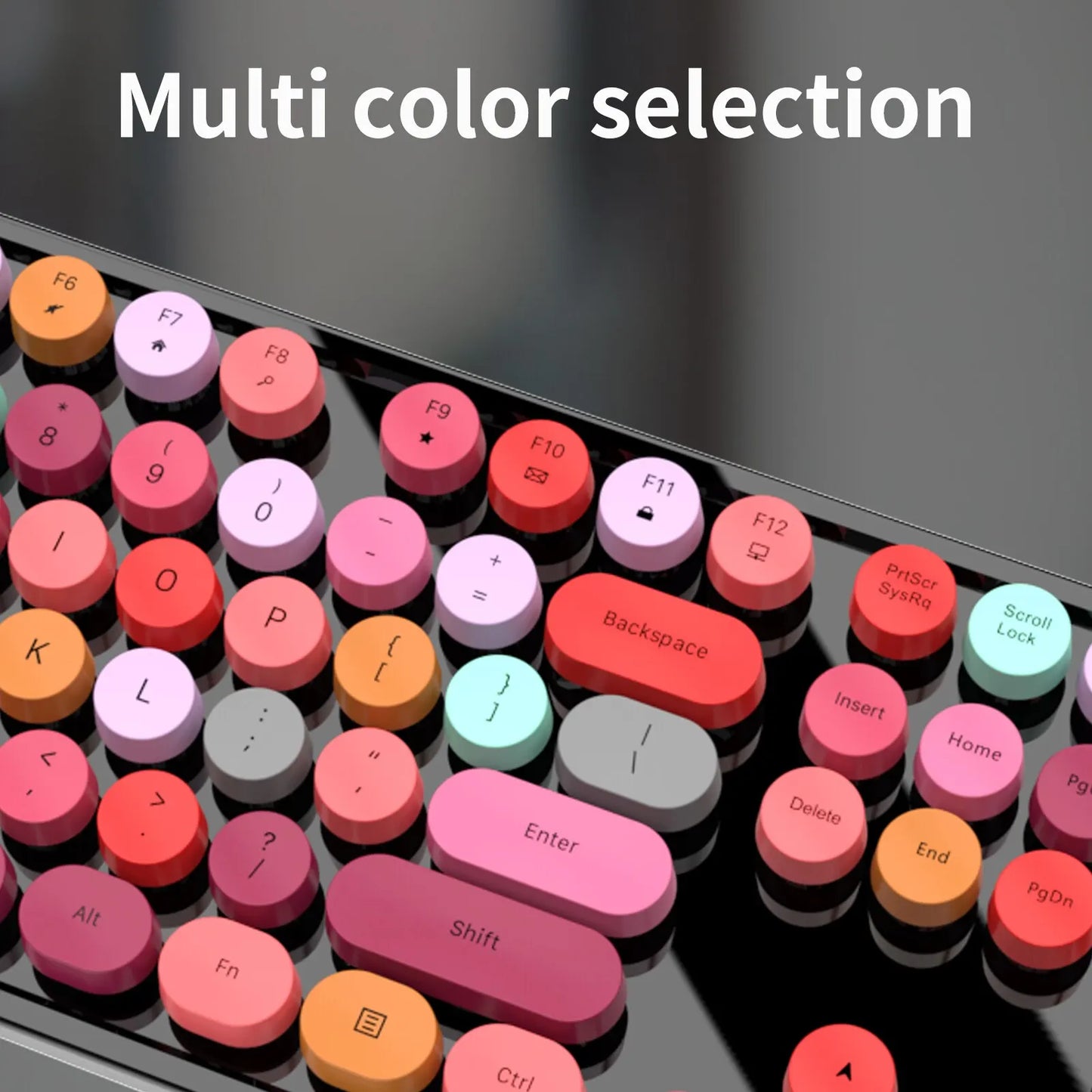 Wireless Typewriter Keyboard And Mouse Combo 2Point4G Plug And Play