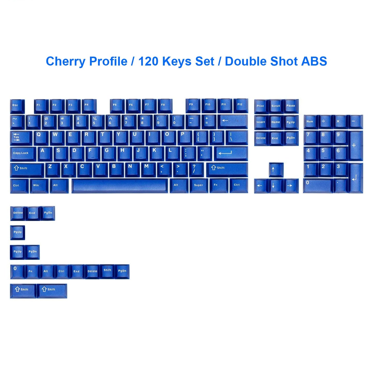 Wine Red Double Shot ABS Keycaps Cherry Profile for Gateron MX Switches