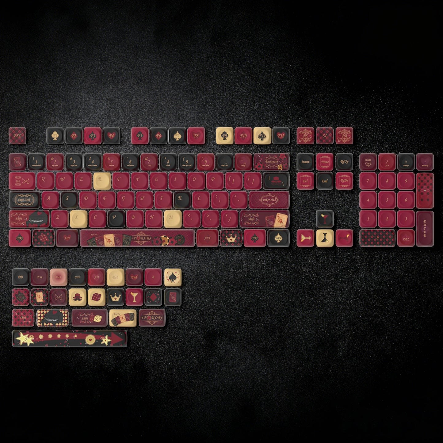 132 PBT Keycaps for 60% 65%75% 100% Cherry Gateron MX Switches Mechanical Keyboards
