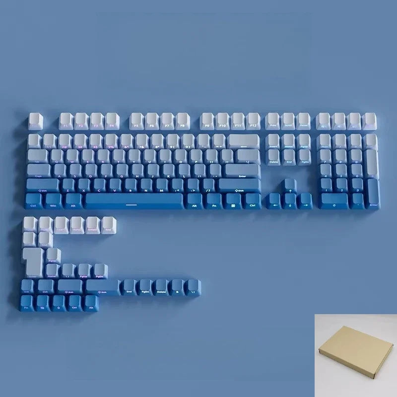 Gradient Side-Printed PBT Keycap Set (133–136 Keys)